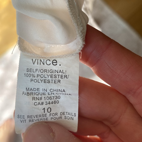Off white Vince sleeveless blouse size 10 - Picture 10 of 11